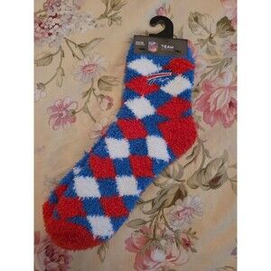 NFL Buffalo Bills Fuzzy Socks Diamond For Bare feet Brand